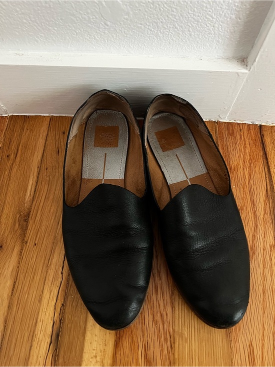 Dolce Vita Shoes - Dolce Vita Black Leather Slip-On Loafers